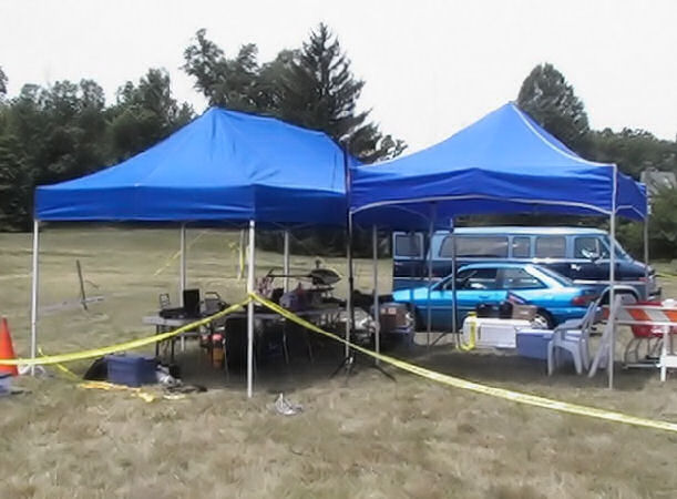 The operating tents, provided by the AFRH.